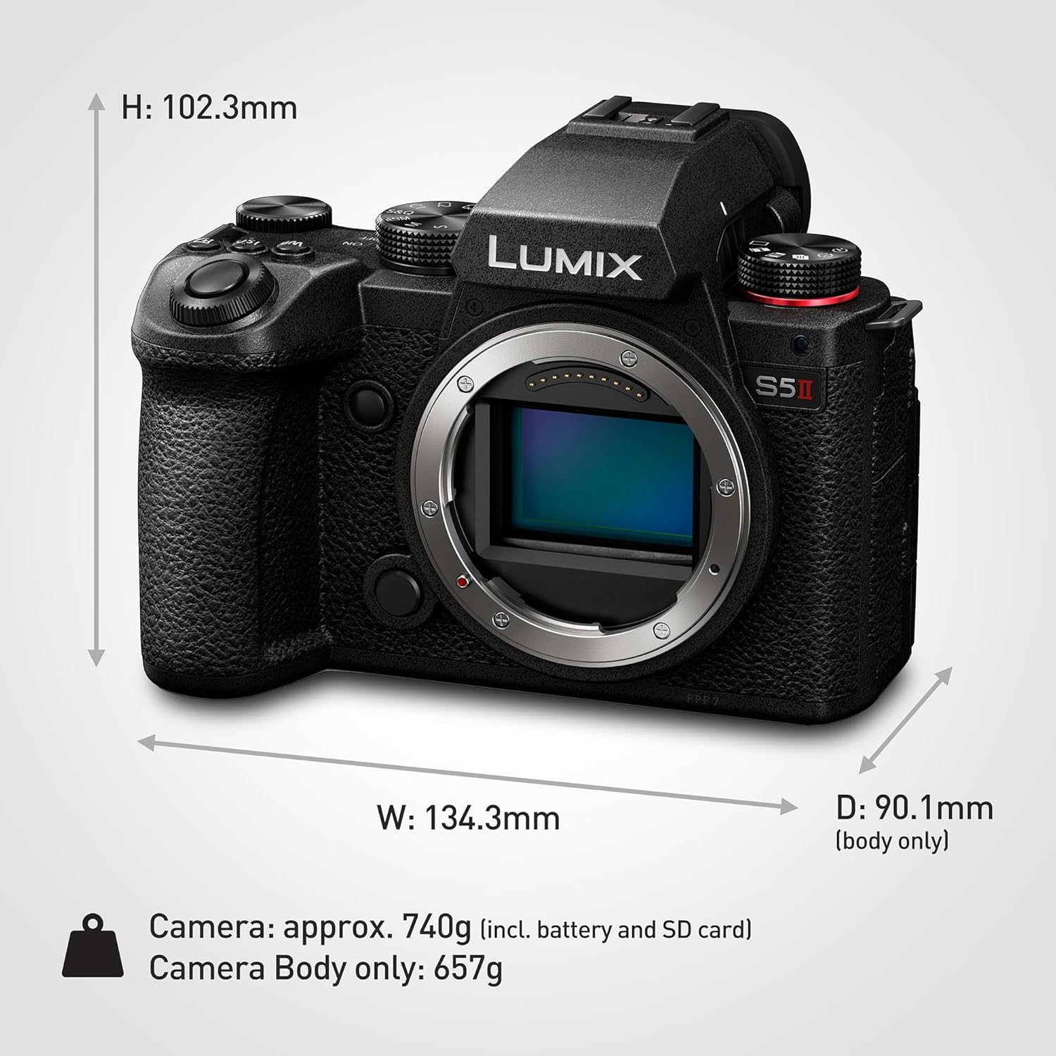 Panasonic Lumix S5M2 I Appareil Photo Hybride Plein Format – Version Française