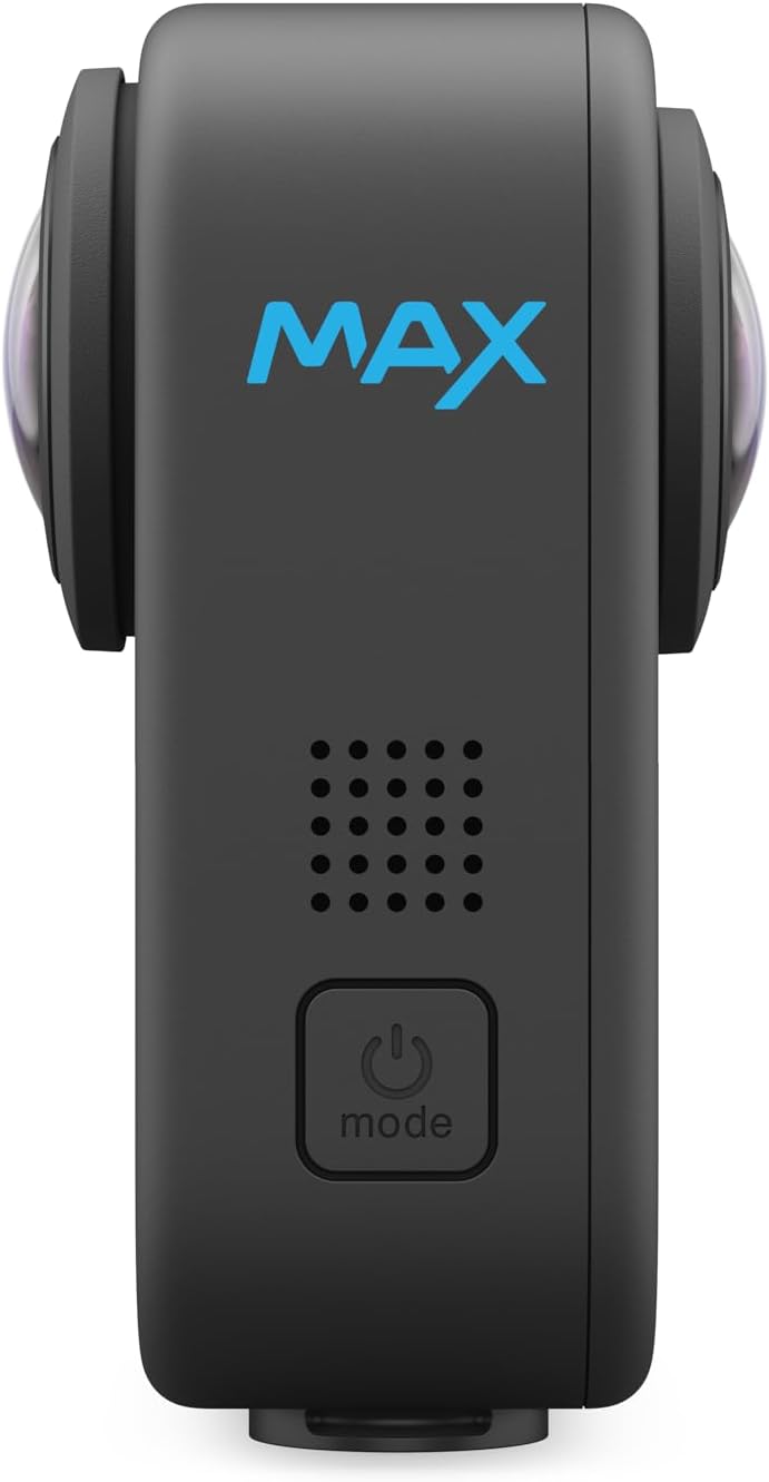 GoPro Max – Klassische wasserdichte 360+-Actionkamera mit sphärischem Touchscreen, 5,6K30 HD-Video, 16,6 MP 360°-Fotos, 1080p-Stabilisierung und Live-Streaming