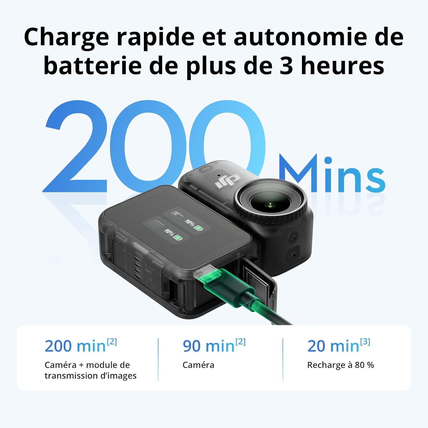 DJI Osmo Nano Bundle Standard (64 Go) - Petite caméra vlog 4K/60 IPS avec capteur 1/1,3″, vidéo FOV Large 143°, 200 Min d'enregistrement, caméra POV magnétique 4K pour Le Sport, Le vlog