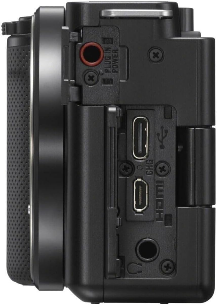 Sony Alpha ZV-E10 | APS-C Mirrorless Interchangeable Lens Vlog Camera (Vlogging Rotating Screen, 4K Video, Real-Time Eye AF) Black