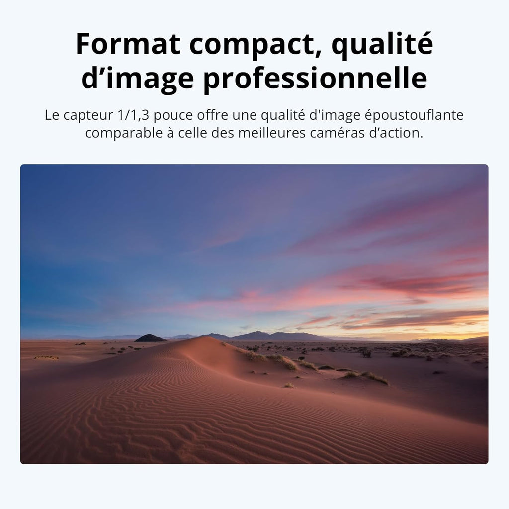 DJI Osmo Nano Standard Bundle (64GB) - Small 4K/60fps Vlog Camera with 1/1.3″ Sensor, 143° Wide FOV Video, 200 Min Recording Time, Magnetic 4K POV Camera for Sports and Vlogging