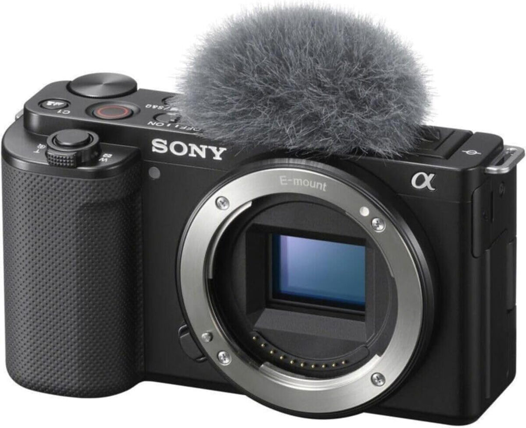 Sony Alpha ZV-E10 | APS-C Mirrorless Interchangeable Lens Vlog Camera (Vlogging Rotating Screen, 4K Video, Real-Time Eye AF) Black