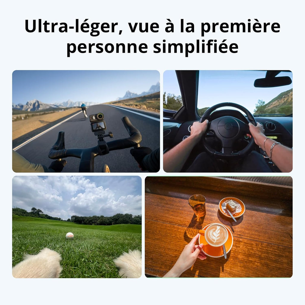 DJI Osmo Nano Standard Bundle (64GB) - Small 4K/60fps Vlog Camera with 1/1.3″ Sensor, 143° Wide FOV Video, 200 Min Recording Time, Magnetic 4K POV Camera for Sports and Vlogging