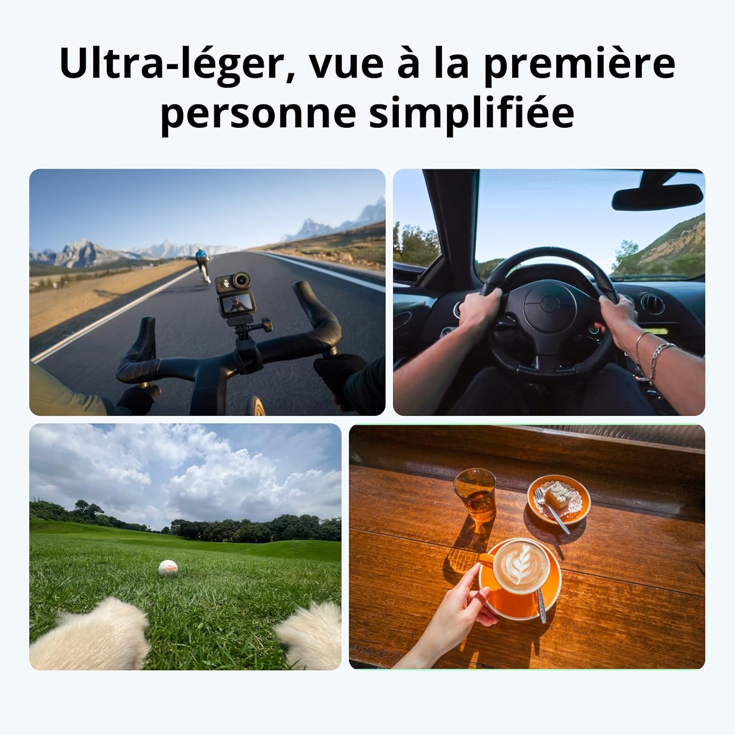 DJI Osmo Nano Bundle Standard (64 Go) - Petite caméra vlog 4K/60 IPS avec capteur 1/1,3″, vidéo FOV Large 143°, 200 Min d'enregistrement, caméra POV magnétique 4K pour Le Sport, Le vlog