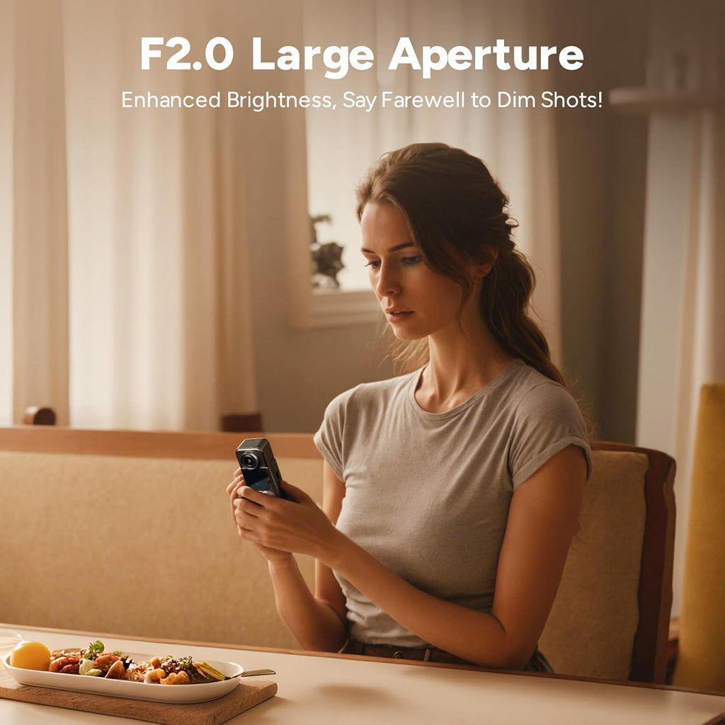 SJCAM C300 4K Vlog-Kamera, 460 Min. Akkulaufzeit, Dual-Touchscreen, Unterwasserkamera, 6-Achsen-Stabilisierung, ideal für Vlogging, Reisen, Outdoor-Aktivitäten, Set mit Zubehör, Schwarz (64G)