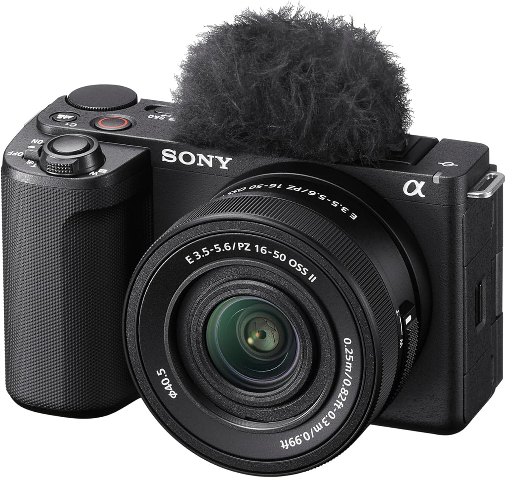 Sony ZV-E10 II | APS-C interchangeable lens mirrorless camera with 16-50mm f/3.5-5.6 lens (4K60p 4:2:2 10-bit video, 26 MP, digital stabilization, real-time eye AF)