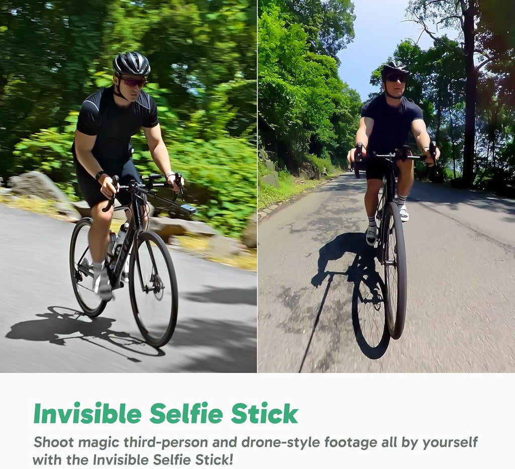 AKASO 360 Bike Kit - 360° Action Camera with 128GB Memory Card, 5.7K 72MP 360 Action Video Camera, 48MP 1/2" Sensors, Stabilization, 2.29" Touchscreen, 360° Horizon Lock, AI Tracking