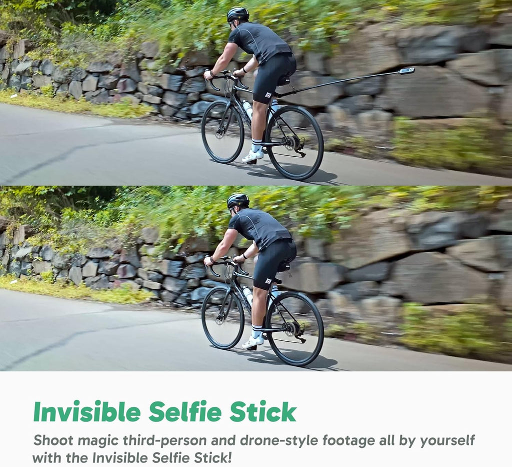 AKASO 360 Bike Kit - 360° Action Camera with 128GB Memory Card, 5.7K 72MP 360 Action Video Camera, 48MP 1/2" Sensors, Stabilization, 2.29" Touchscreen, 360° Horizon Lock, AI Tracking