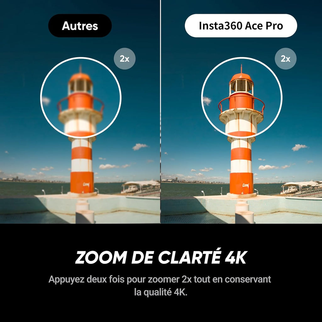 Insta360 Ace Pro – Wasserdichte Action-Kamera mit Leica-Technologie, 1/1,3"-Sensor, KI-Rauschunterdrückung für unübertroffene Bildqualität, 4K-Videoaufnahme mit 120 Bildern pro Sekunde, 2,4"-Klappdisplay und KI-Funktionen